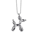 Silver Color Cute Animal Balloon Dog Necklaces Creative Pendant Clavicle Chain Necklace Ladies Girl Jewelry Dropshipping