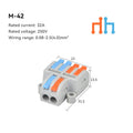 10/30/50 PCS Mini Fast Wiring Cable Connectors Universal Compact Splitter Electrical Conductors Push-In Home Terminal Block