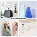 A Set of 8PCS Transparent Drapery Hooks,Curtain Rod Brackets with Clips,Rod Hanging,Adjustable Rods Holder,Multipurposefor Curtain Rod Hooks for Livingroom Bathroom Kitchen Bedroom Toilet Apartment.