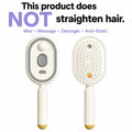 【Not Straightened】Electric Spray Air Cushion Massage Comb, Self-Cleaning Anti-Tangle Hair Brush, Anti-Static Volumizing Scalp Massage Brush for Dry Frizzy Hair Care, No Essential Oil Included