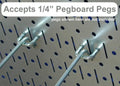 Pegboard Value Pack - (3) Pack of  16-Inch Tall X 32-Inch Wide Horizontal Metal Wallboards for Home & Garage Tool Storage Organization (Beige Pegboard)
