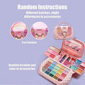 Princess Makeup Toy Set, 1 Set Washable Cosmetic Toy with Mirror, Pretend Play Beauty Toy, Birthday Gift, Interactive Game Props, Valentine'S Day Gift