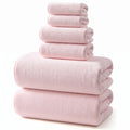 REDKISS Black Towel Set: a 6-Piece Set of Premium, Soft Bath Towels. This Ultra-Absorbent, Luxurious 6-Piece Set Includes 2 Bath Towels, 2 Hand Towels, and 2 Face Towels, Perfect for Everyday Use in Bathrooms, Gyms, Hotels, and Spas.