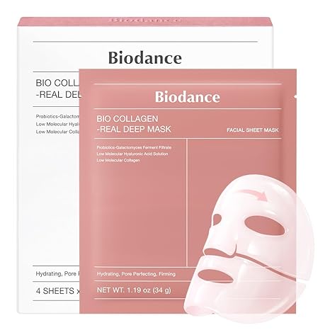 BIODANCE Bio-Collagen Real Deep Mask, Hydrating Overnight Hydrogel Face Mask,