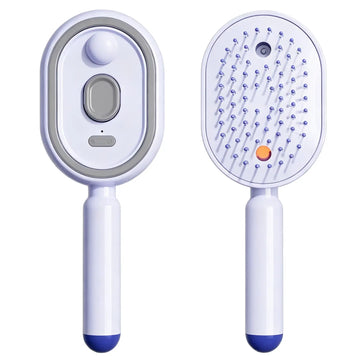 Cloudmades Electric Spray Air Cushion Massage Comb | Self-Cleaning Anti-Tangle | Essential Oil Mist Hair Care Comb | Anti-Static Volumizing Aromatherapy Comb