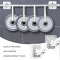 A Set of 8PCS Transparent Drapery Hooks,Curtain Rod Brackets with Clips,Rod Hanging,Adjustable Rods Holder,Multipurposefor Curtain Rod Hooks for Livingroom Bathroom Kitchen Bedroom Toilet Apartment.