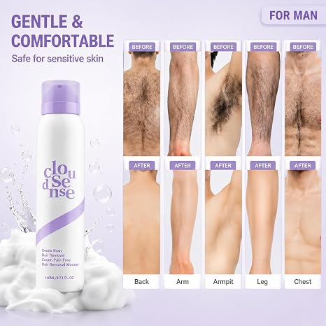 Hair Removal Spray for Men & Women, Gentle Bikini Sensitive Skin, 1 Pack |