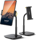 Tablet Stand Holder, Gooseneck Tablet Mount - 2.5Lb Heavy Duty Base Adjustable Desktop Stand with 360 Degree Rotating for 4.7-13
