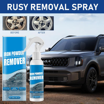 Iron Powder Remover Spray,Quick-Acting Rust Converter, Multipurpose Rustout Instant Rusts Remover Sprays for Metal,Tools,Cars,Chains