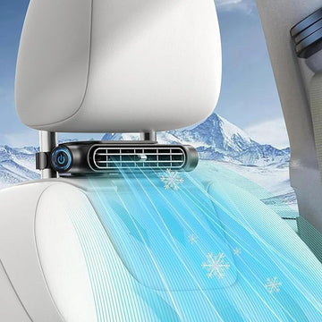 Car Seat Fan for Driver & Backseat - 2026 Upgraded Mini Portable Cooling Fan Kids Baby Quiet headrest Neck Fan Accessories with 3 Adjustable Wind Speeds