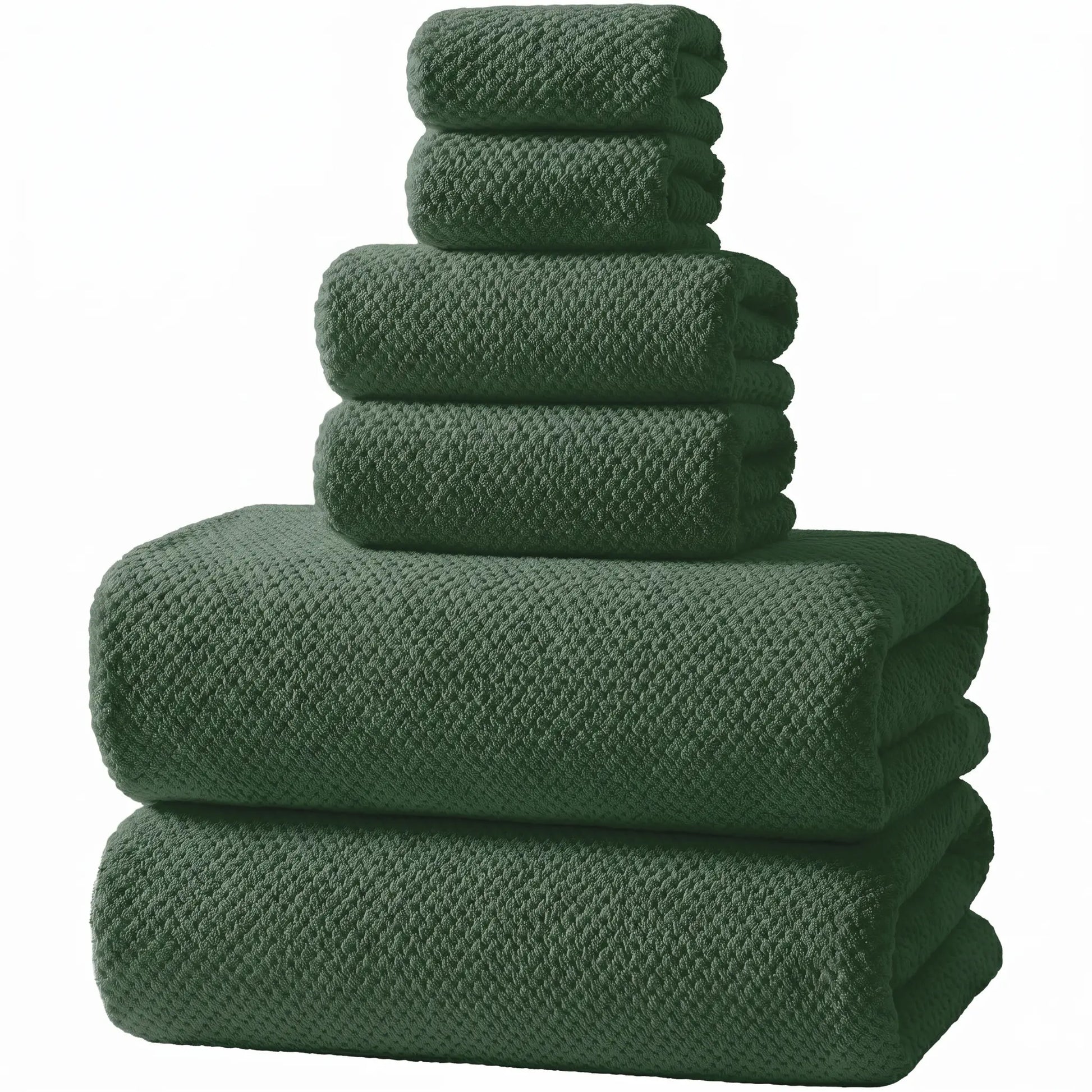 REDKISS Black Towel Set: a 6-Piece Set of Premium, Soft Bath Towels. This Ultra-Absorbent, Luxurious 6-Piece Set Includes 2 Bath Towels, 2 Hand Towels, and 2 Face Towels, Perfect for Everyday Use in Bathrooms, Gyms, Hotels, and Spas.