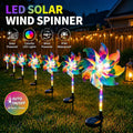 Waterproof LED Solar Wind Spinner - Light up Your Garden with Every Breeze Decor Yard