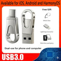 3-In-1 USB Flash Drive, Large Capacity, Dual Interface OTG Type-C, Suitable for Mobile Phones and Computers, Compatible with All Android/ Ios/Harmonyos, Suitable for Students and Office Use, G, Launched in 2026
