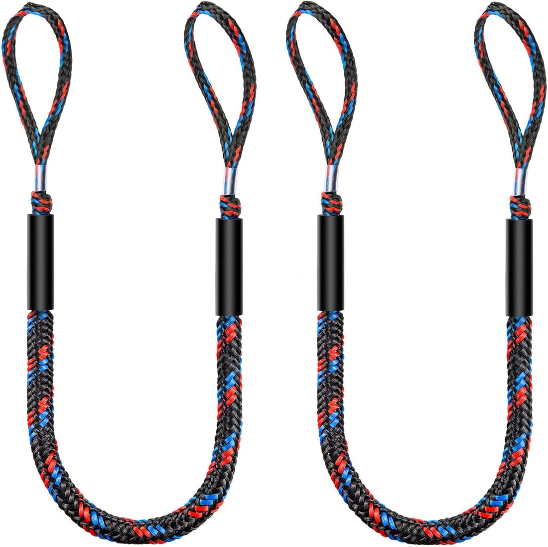 Bungee Dock Lines for Boats, Quick Connect No Knots, Shock Absorbing Mooring Lines, Boating Gifts for Men, Boat Accessories for Pontoon, Bass Boat, Jet Ski