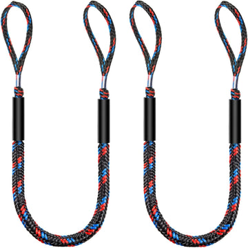 Bungee Dock Lines for Boats, Quick Connect No Knots, Shock Absorbing Mooring Lines, Boating Gifts for Men, Boat Accessories for Pontoon, Bass Boat, Jet Ski
