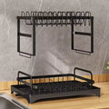 Black2-Tier Kitchen Dish Drying Racki Organize Your Dishes Instyle