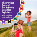Think Peak Black Binoculars Science Toy for Kids Ages 3-12 Years - Real Compact Outdoor Adventure & STEM Educational Nature Hiking Explorer for Bird Watching, Camping Children’S Birthday Gift