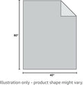 Pet Bed Blanket Reversible 100% Waterproof Velvet Super Soft for Sofa and Bed (40X60 Inches, Light Grey+Grey)