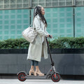 28MPH Max Speed D8 Pro Electric Scooter 8.5-Inch Explosion-Proof Tires 350W Brushless Motor 7.8Ah Battery 265 Lbs Max Load 3 Speed Modes Foldable Portable Front Rear Lights City Commuter App Smart Control
