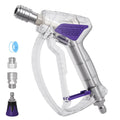 High-Pressure Washer Transparent Purple Spray Gun with Self-Locking Head and 3/8