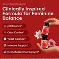 Herauré Women’S Probiotics - Ph Balance, Odor Control, Flora Health, Moistening, Tightening - with 7 Billion CFU Probiotic, Prebiotic, 7-In-1 Mushroom Blend, Cranberry, Pineapple - 60 Capsules (Pack of 1), Self-Care Gift,Summervibes