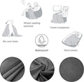 Pet Bed Blanket Reversible 100% Waterproof Velvet Super Soft for Sofa and Bed (40X60 Inches, Light Grey+Grey)
