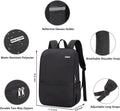 Deep Storage Laptop Backpack Business Anti-Theft Backpacks[Water Resistant] College Computer Bookbag Fits 15 Inch Laptop Black