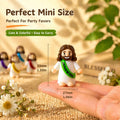 30 Pcs Colorful Mini Jesus Rubber Figurines, Original Hide and Seek Jesus Figures, Religious Party Favors for Christmas, Baptism & Sunday School Christian Gifts