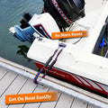 Bungee Dock Lines for Boats, Quick Connect No Knots, Shock Absorbing Mooring Lines, Boating Gifts for Men, Boat Accessories for Pontoon, Bass Boat, Jet Ski