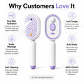 【Not Straightened】Electric Spray Air Cushion Massage Comb, Self-Cleaning Anti-Tangle Hair Brush, Anti-Static Volumizing Scalp Massage Brush for Dry Frizzy Hair Care, No Essential Oil Included