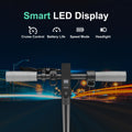 28MPH Max Speed D8 Pro Electric Scooter 8.5-Inch Explosion-Proof Tires 350W Brushless Motor 7.8Ah Battery 265 Lbs Max Load 3 Speed Modes Foldable Portable Front Rear Lights City Commuter App Smart Control