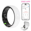 #6-#11 Pink & Black Ceramic Smart Couple Rings for Women & Men, Fitness & Sleep Tracker, Heart Rate & Stress Monitor, Cycle Tracking, IP68 Waterproof, 3–5 Day Battery, Ios & Android Compatible, with Charging Case