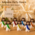 30 Pcs Colorful Mini Jesus Rubber Figurines, Original Hide and Seek Jesus Figures, Religious Party Favors for Christmas, Baptism & Sunday School Christian Gifts